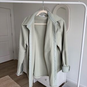 Aritzia Fleece Button Down